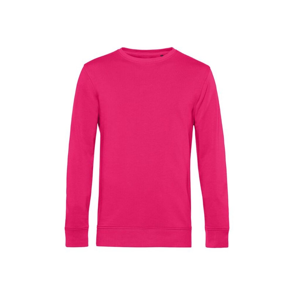 B&C Mens Crew Neck Sweat / Magenta Pink